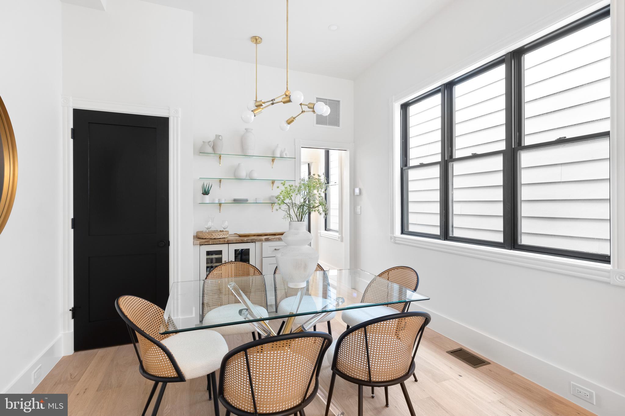 441 Q Street Northwest, Unit PH Washington, DC 20001 - Photo 22 of 55 a view of a dining room with furniture window and outside view