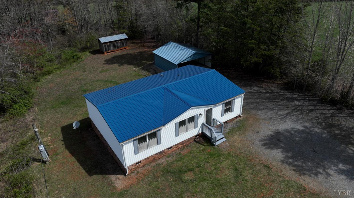 3961 Roark Mill Road Hurt, VA 24563 - Photo 6 of 28 an aerial view of a house with a yard