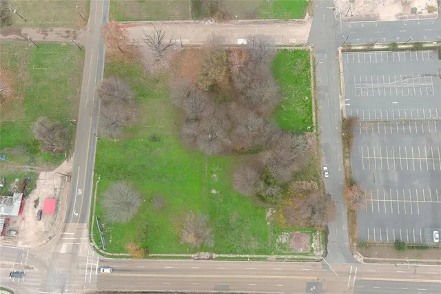 a view of a glass door of a building