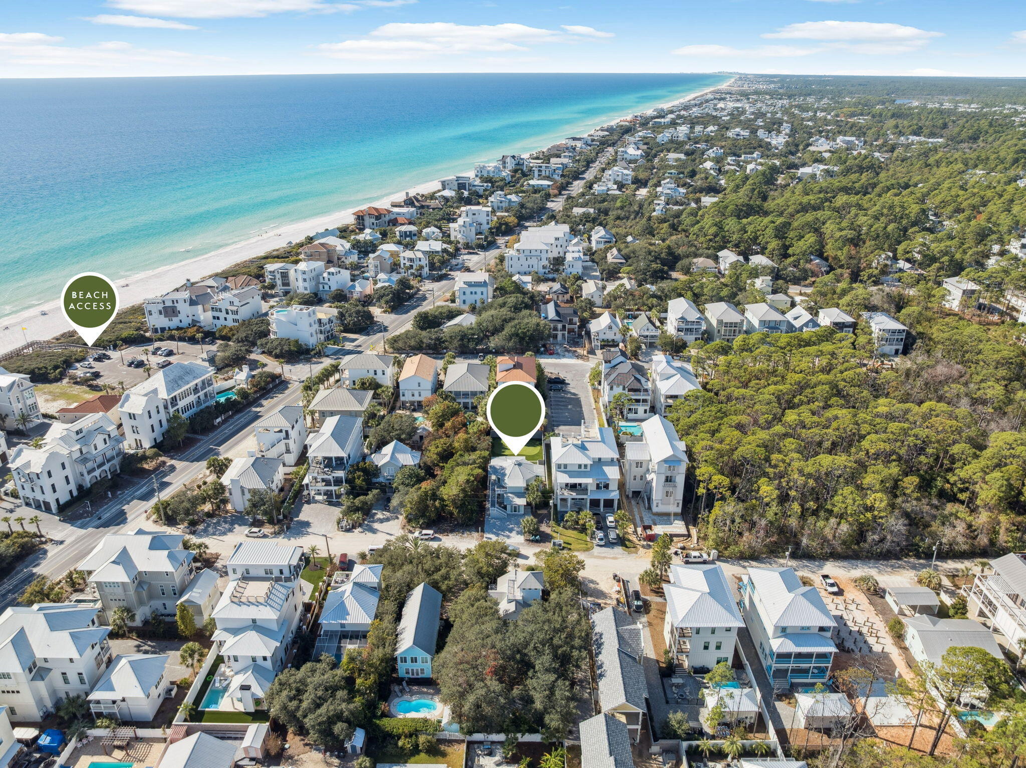 59 Montigo Avenue Santa Rosa Beach, FL 32459 - Photo 2 of 48 a aerial view of house with yard and mountain view in back