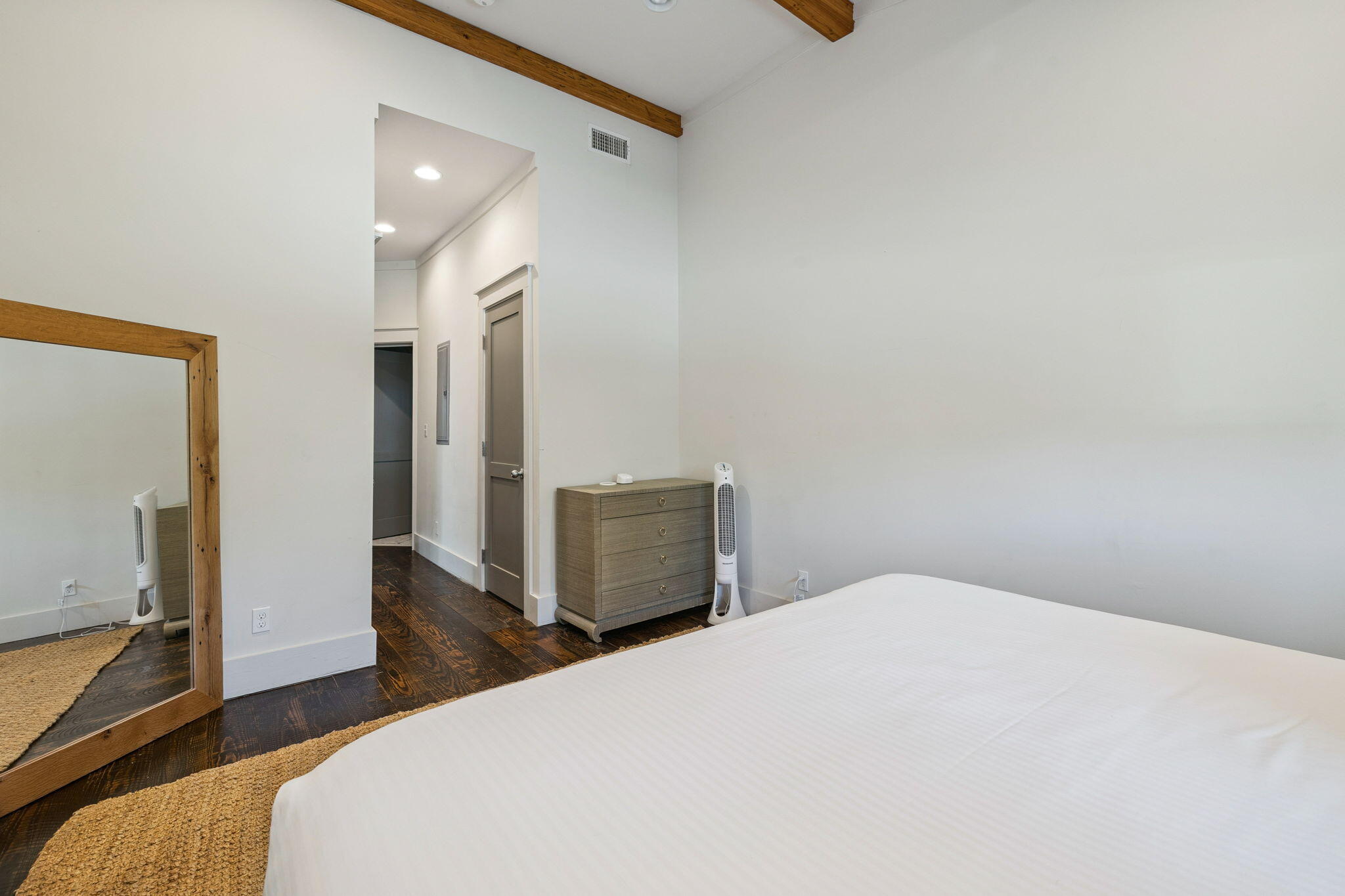 59 Montigo Avenue Santa Rosa Beach, FL 32459 - Photo 22 of 48 a bedroom with a bed and wooden floor