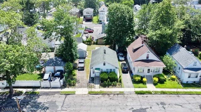 an aerial view of multiple houses