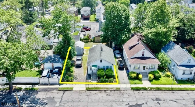 a aerial view of multiple houses