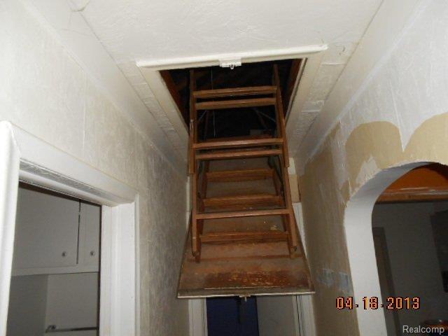 516 Stratford Road Ferndale, MI 48220 - Photo 13 of 16 Stairs To Attic