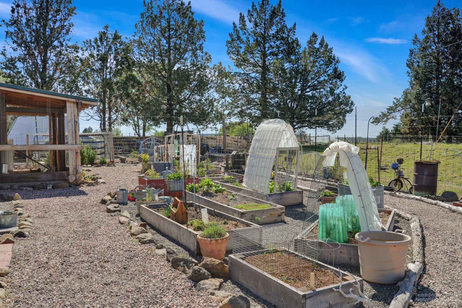 65885 Twin Bridges Road Bend, OR 97703 - Photo 9 of 25 Raised beds in the garden.