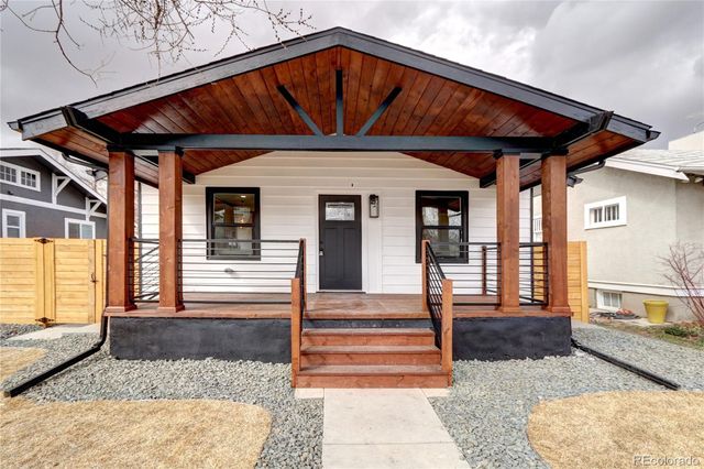 a front view of a house