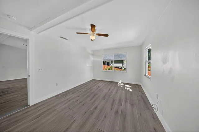 wooden floor in an empty room