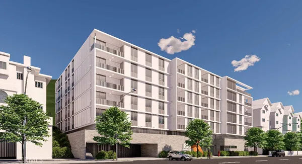 a front view of a building