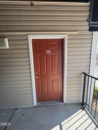 a view of front door of house