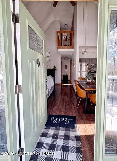4309 Winchester Way Bushkill, PA 18324 - Photo 11 of 56 a view of a hallway with a dining table and chair