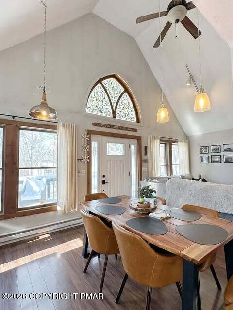 4309 Winchester Way Bushkill, PA 18324 - Photo 18 of 56 a view of a dining room with furniture window and wooden floor