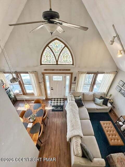 4309 Winchester Way Bushkill, PA 18324 - Photo 48 of 56 a view of living room with furniture and a fireplace