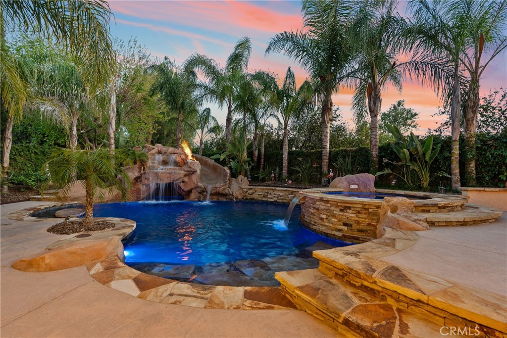 20344 Calhaven Drive Saugus, CA 91390 - Photo 5 of 70 a view of a backyard with palm trees