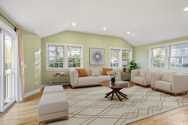 88 Wright Road Concord, MA 01742 - Photo 16 of 42 a living room with furniture and a large window