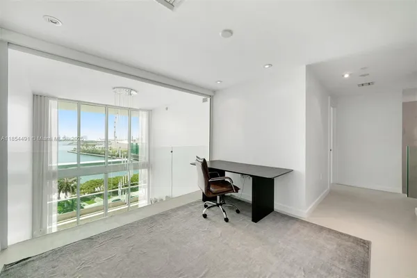 a room with furniture