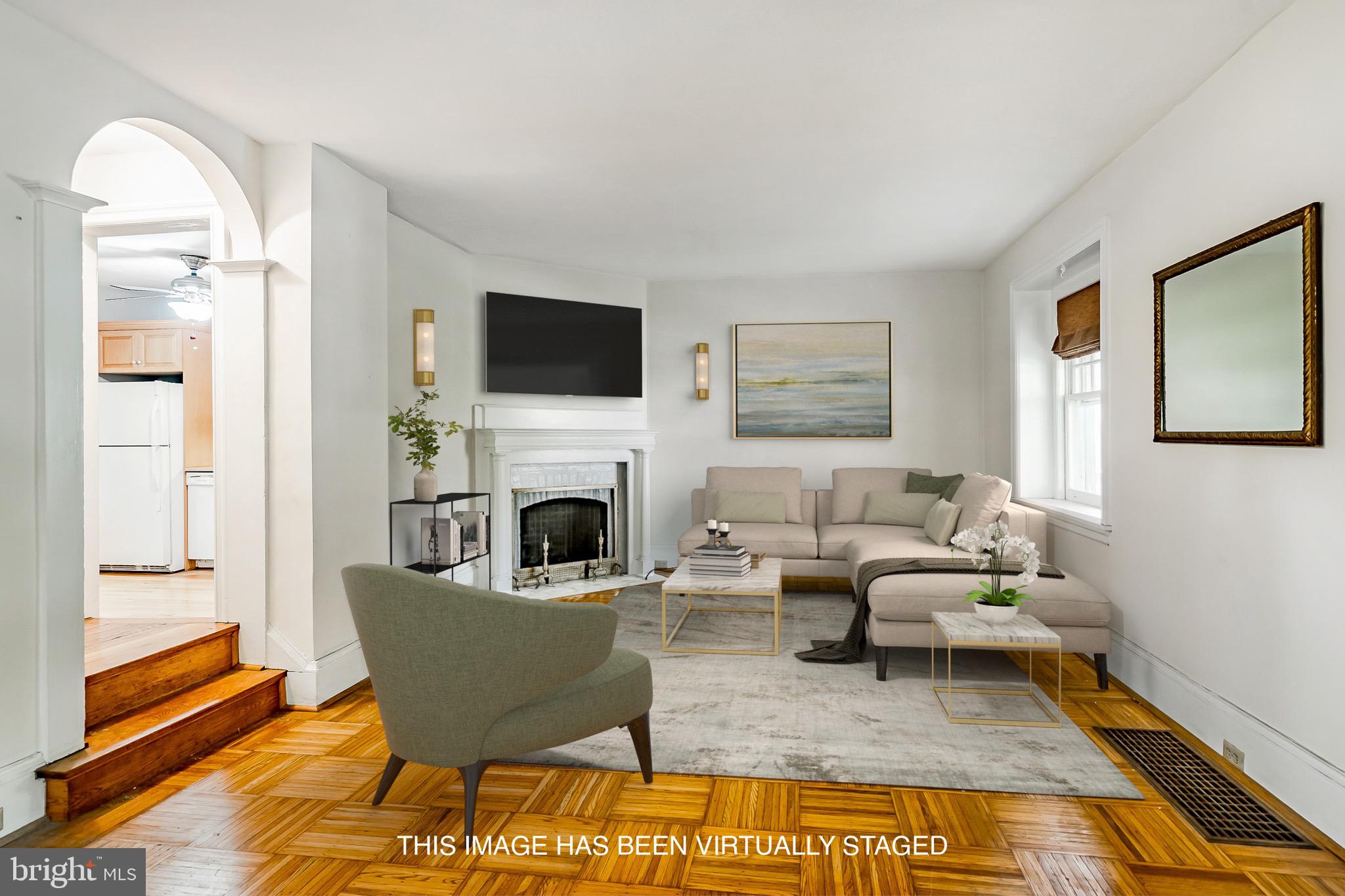 108 Llanfair Road Bala Cynwyd, PA 19004 - Photo 10 of 49 Living room - staged