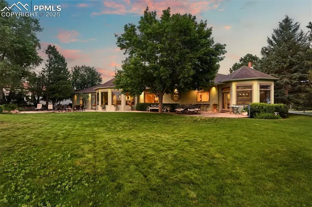 a view of a city with a mountain