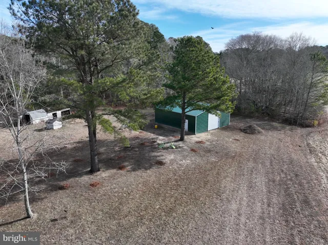 a view of a small yard