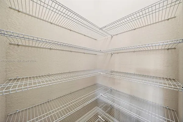 a view of a room with an empty space