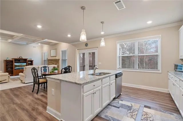 a view of a large window with an outdoor space