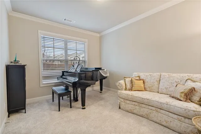 a view of a livingroom with furniture