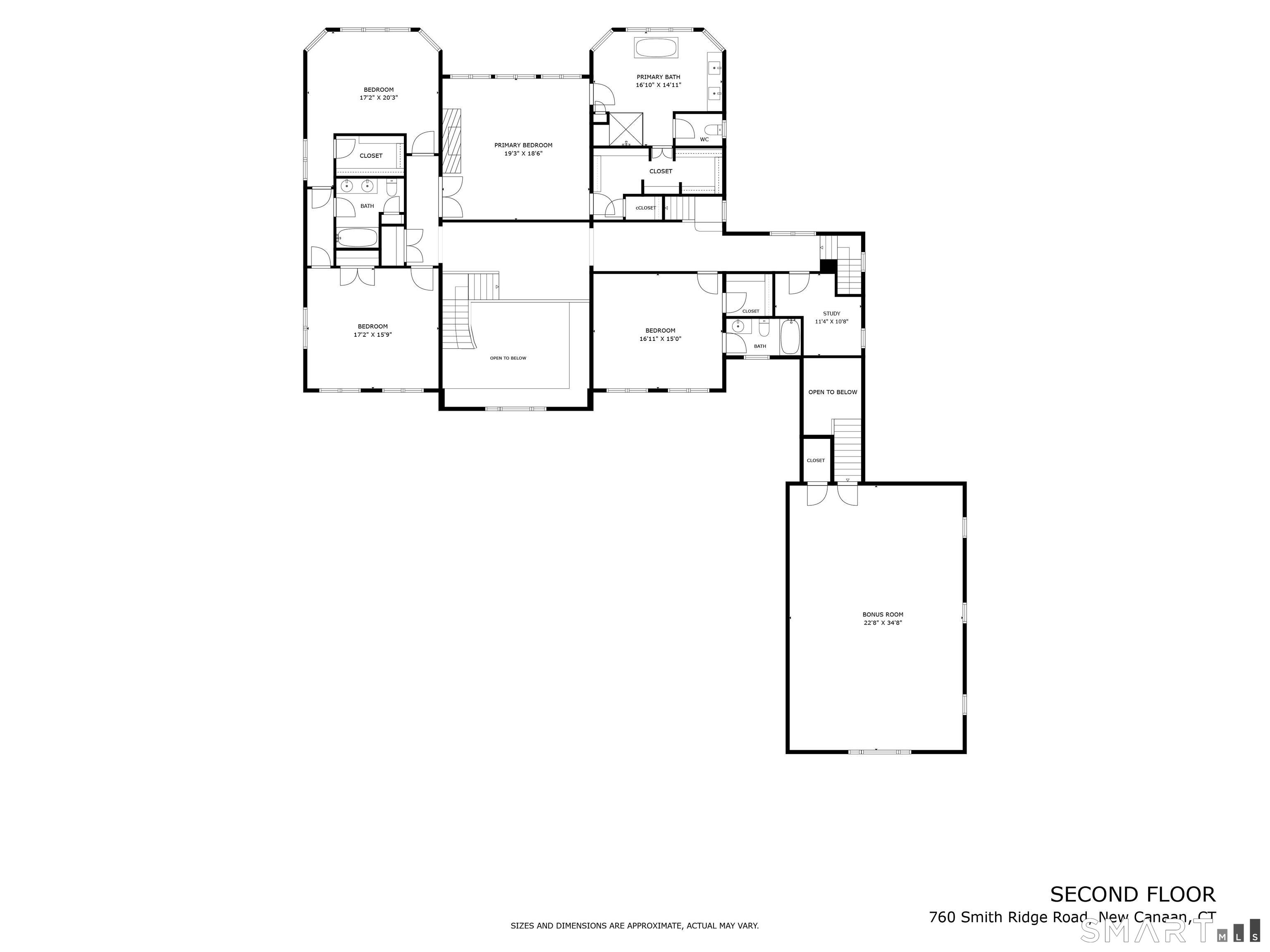 760 Smith Ridge Road New Canaan, CT 06840 - Photo 38 of 40 a picture of floor plan