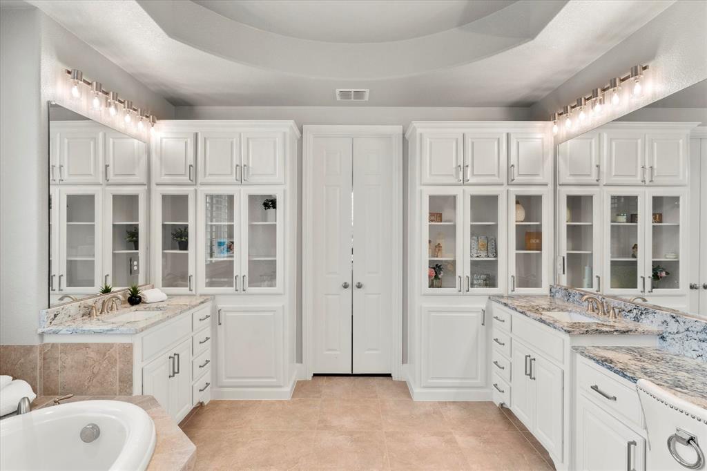 3460 Redpine Drive Prosper, TX 75078 - Photo 23 of 40 Huge primary bathroom with built ins...so much storage!