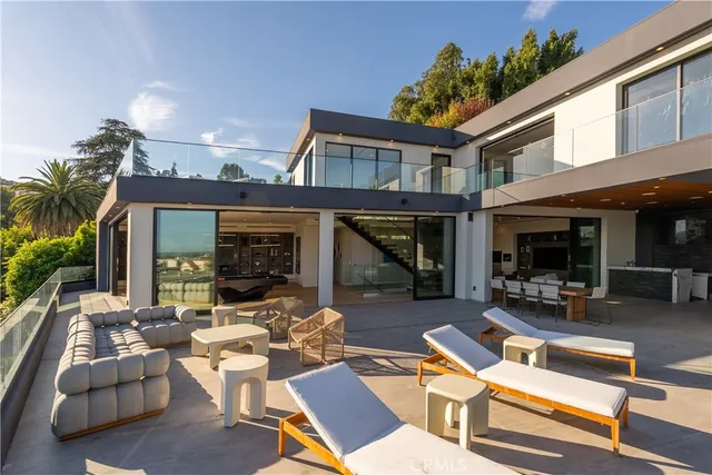 a outdoor space with furniture