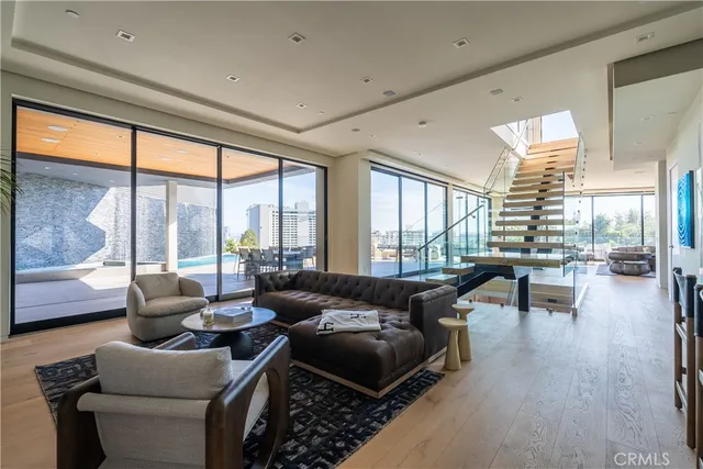 a outdoor space with furniture