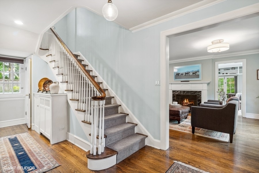 210 Franklin Road Glencoe, IL 60022 - Photo 3 of 33 a view of entryway and hall with wooden floor
