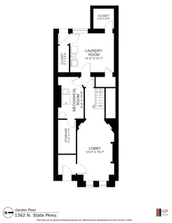 a picture of a bench in a white building