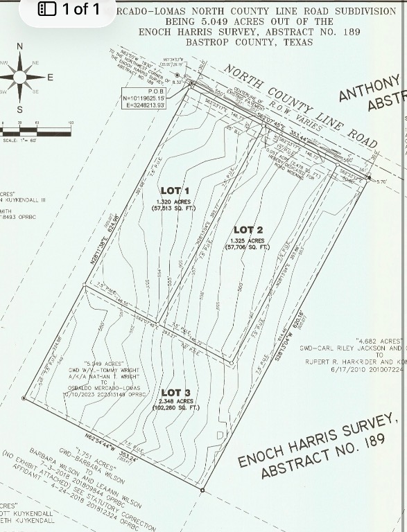 Lot 3 County Line Road Elgin, TX 78621 - Photo 2 of 13 Survey map / technical document