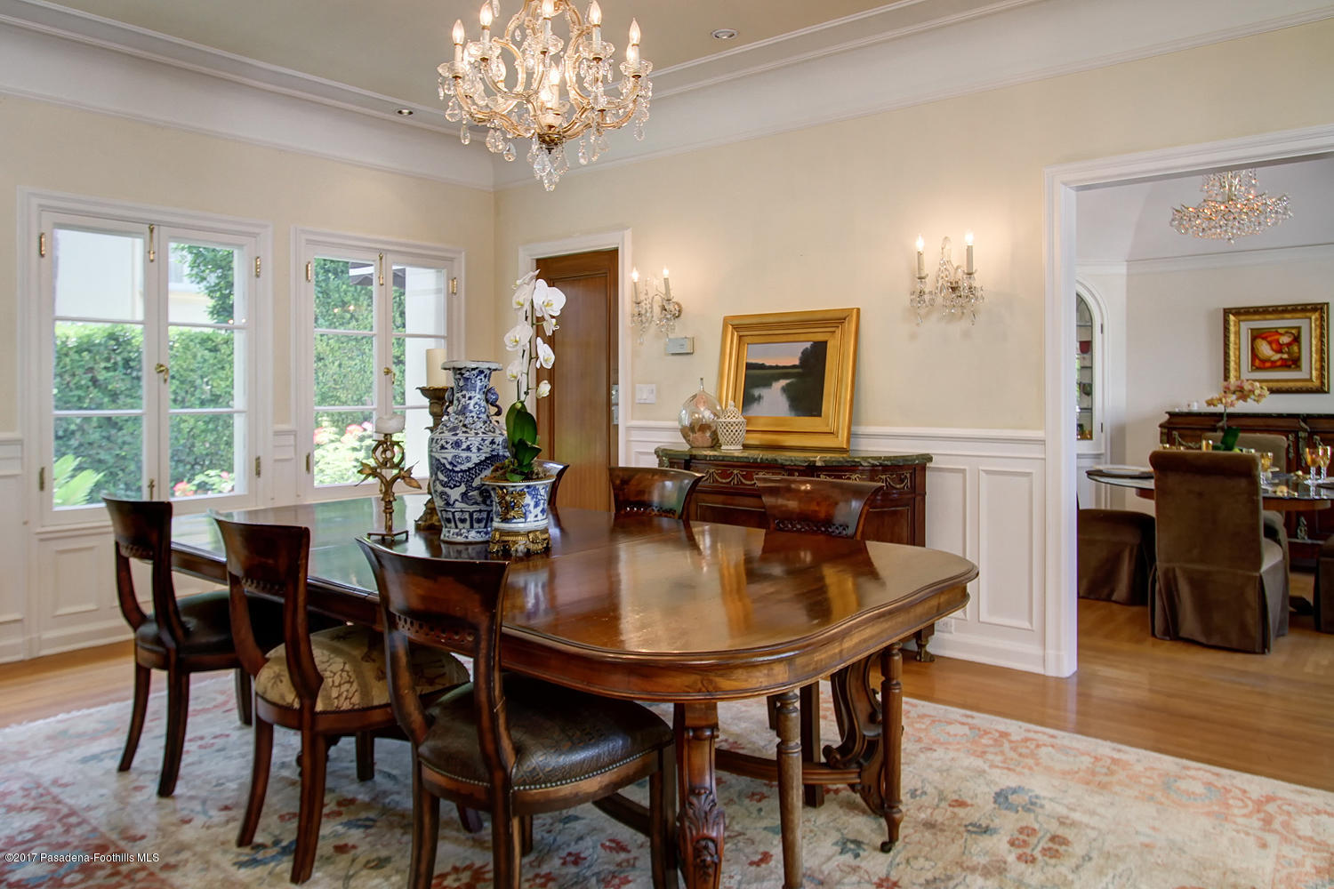 1680 Lombardy Road Pasadena, CA 91106 - Photo 14 of 71 a view of a dining room with furniture window and wooden floor