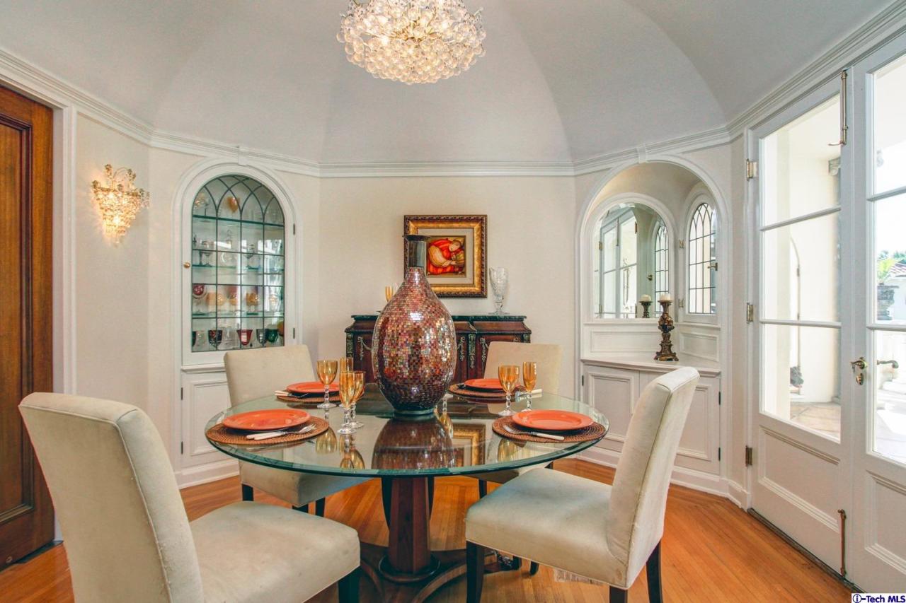 1680 Lombardy Road Pasadena, CA 91106 - Photo 22 of 71 a view of a dining room with furniture window and wooden floor