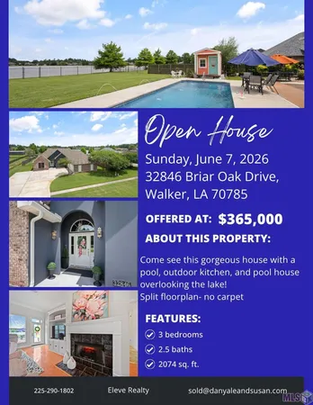$365,000 | 32846 Briar Oak Drive, Walker, LA 70785