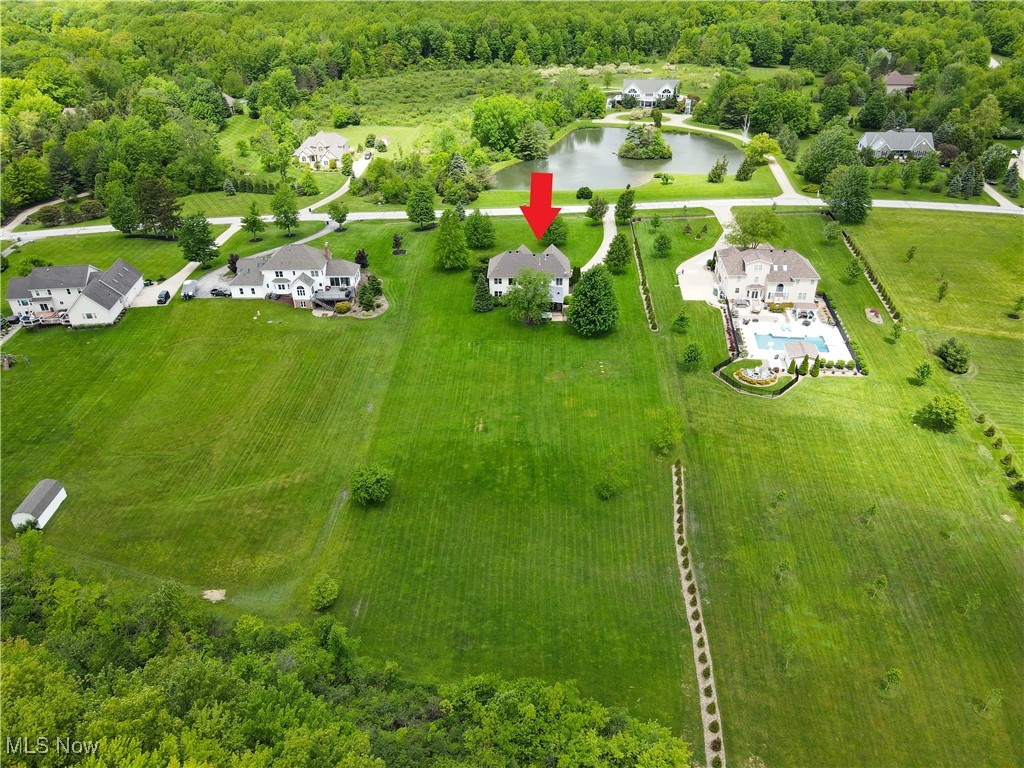 7305 Alexander Road Painesville, OH 44077 - Photo 8 of 50 Drone / aerial view of a pod and a heavily wooded area