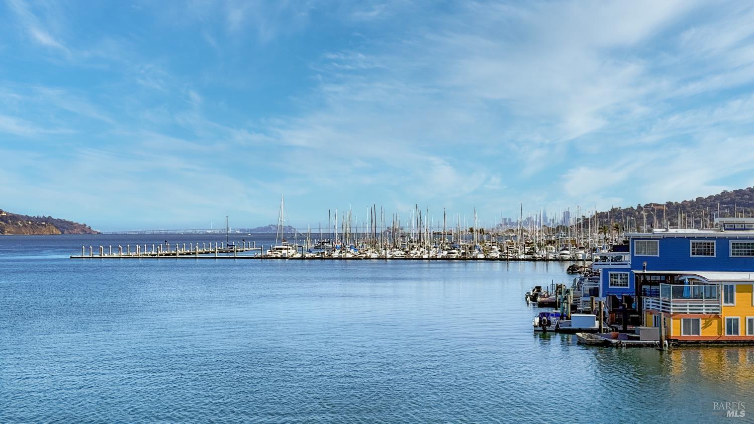 68 Issaquah Dock Sausalito, CA 94965 - Photo 20 of 81 a view of a ocean with boats and trees in the background