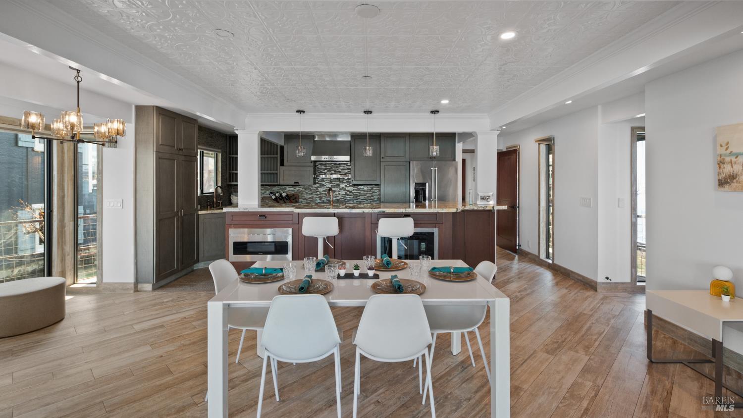 68 Issaquah Dock Sausalito, CA 94965 - Photo 6 of 81 a view of a dining room with furniture window and wooden floor