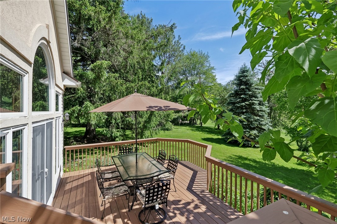 1534 West Comet Road Clinton, OH 44216 - Photo 9 of 43 View of the deck off of the living room.
