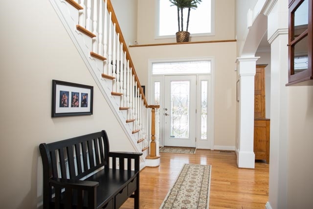 3731 Davis Road Penn Laird, VA 22846 - Photo 12 of 49 a view of entryway with wooden floor and a front door