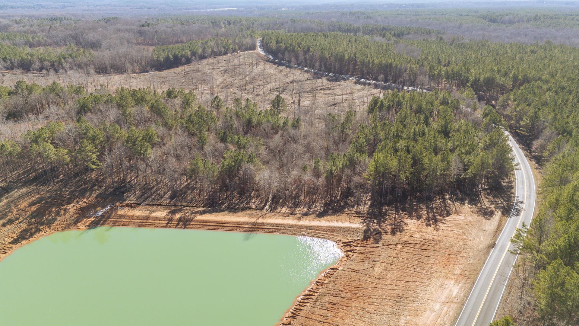 0 Kendrick & Hamburg Road Michie, TN 38357 - Photo 36 of 38 Aerial view of property's location with a large body of water