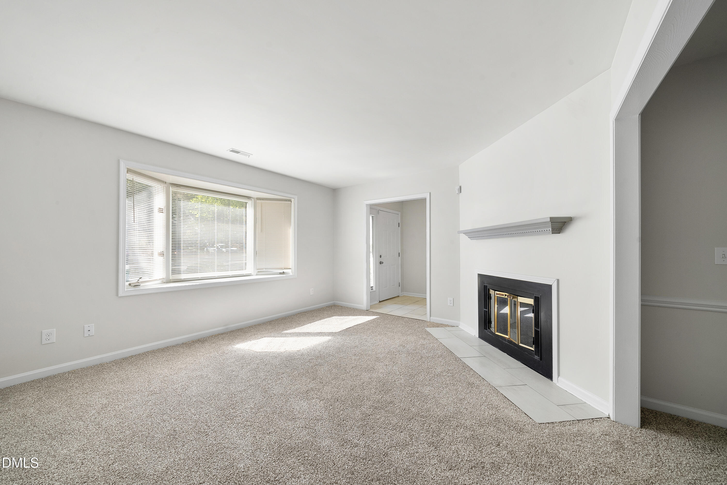 7927 Brown Bark Place Raleigh, NC 27615 - Photo 5 of 25 a view of empty room with window and fireplace