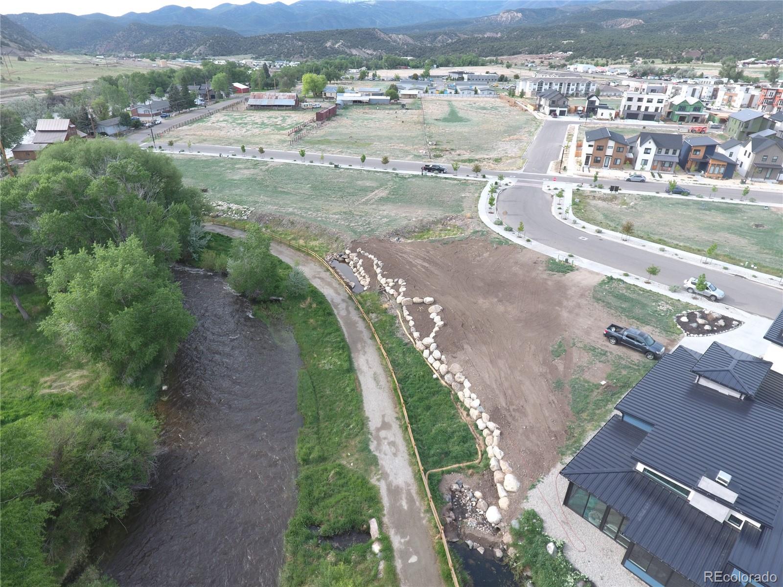 306 Southside Loop Salida, CO 81201 - Photo 33 of 37 an aerial view of residential houses with outdoor space and river