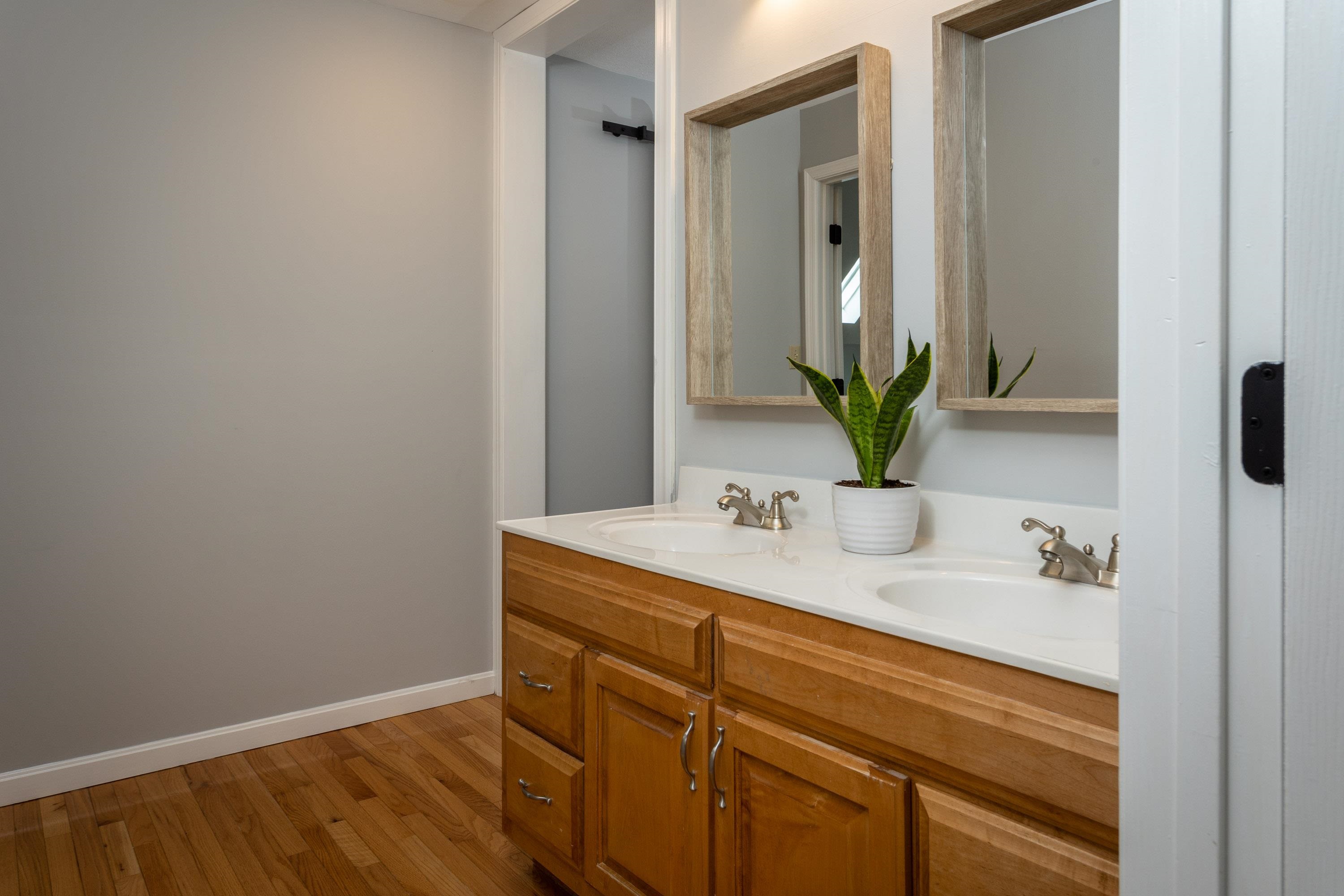 3850 Davis Road Penn Laird, VA 22846 - Photo 39 of 70 a bathroom with a sink and a mirror