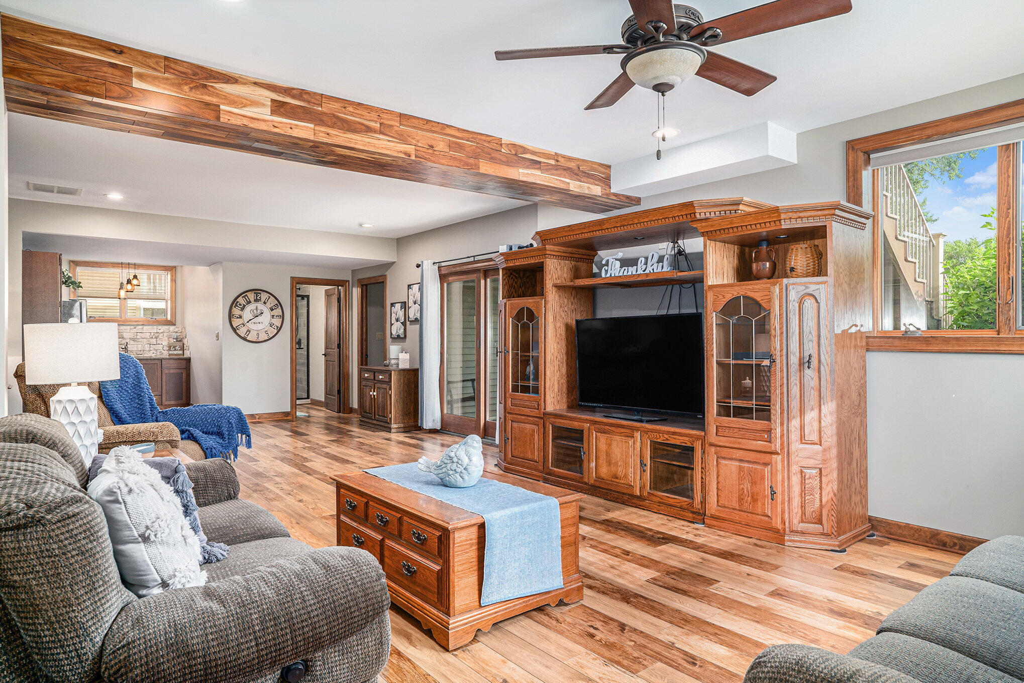 1244 Brandywine Road Crown Point, IN 46307 - Photo 17 of 42 a living room with furniture and a flat screen tv