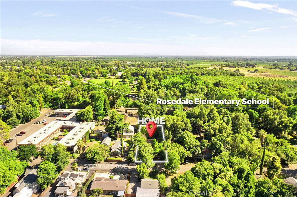 1131 Stewart Avenue Chico, CA 95926 - Photo 44 of 50 an aerial view of residential houses with outdoor space