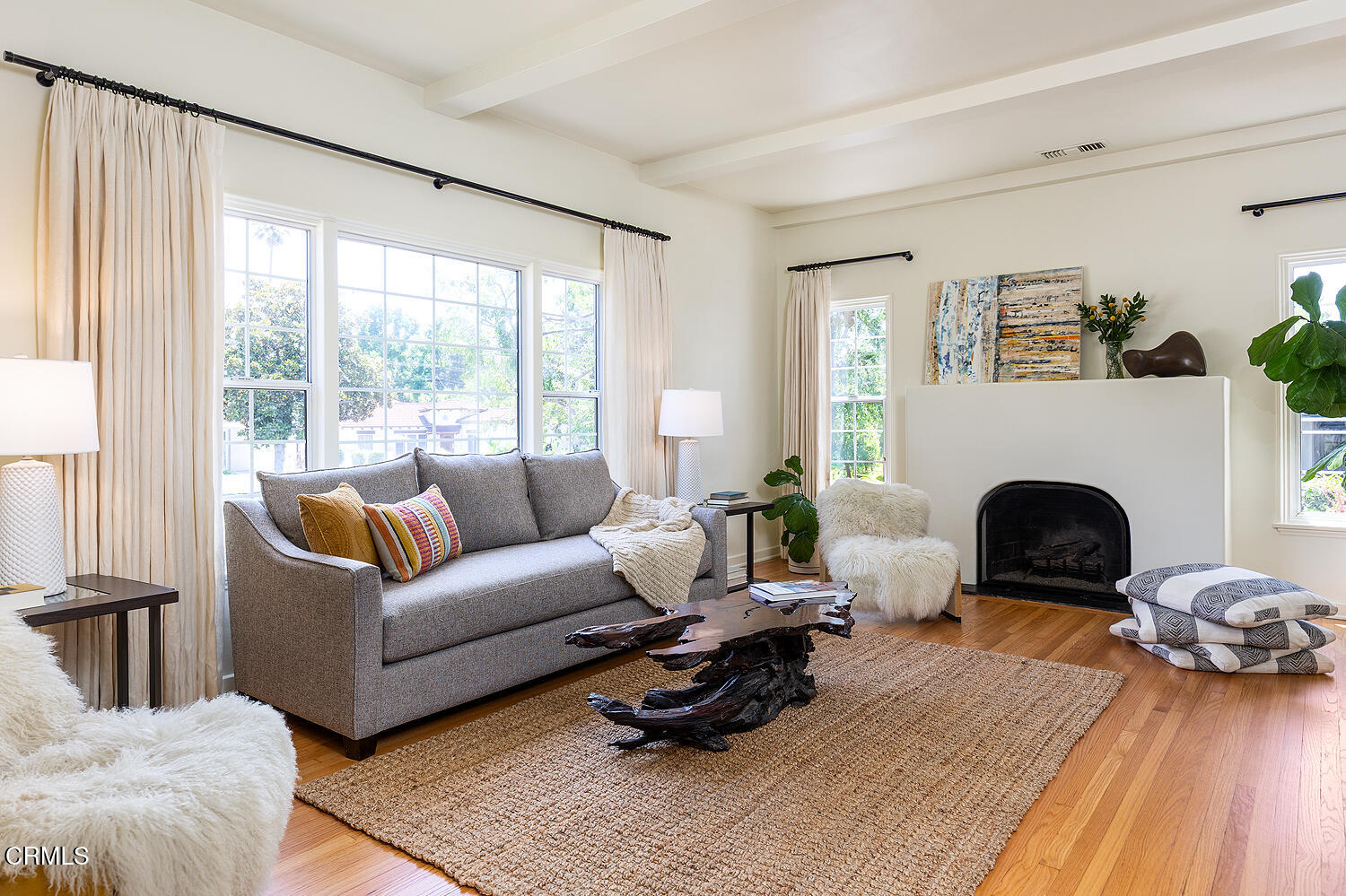 3255 Castera Avenue Glendale, CA 91208 - Photo 9 of 40 a living room with furniture and a fireplace
