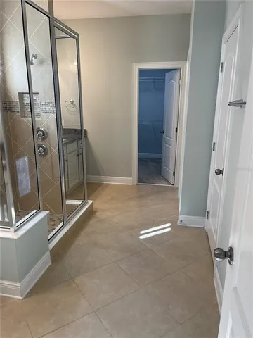 a view of an empty room and a gallery