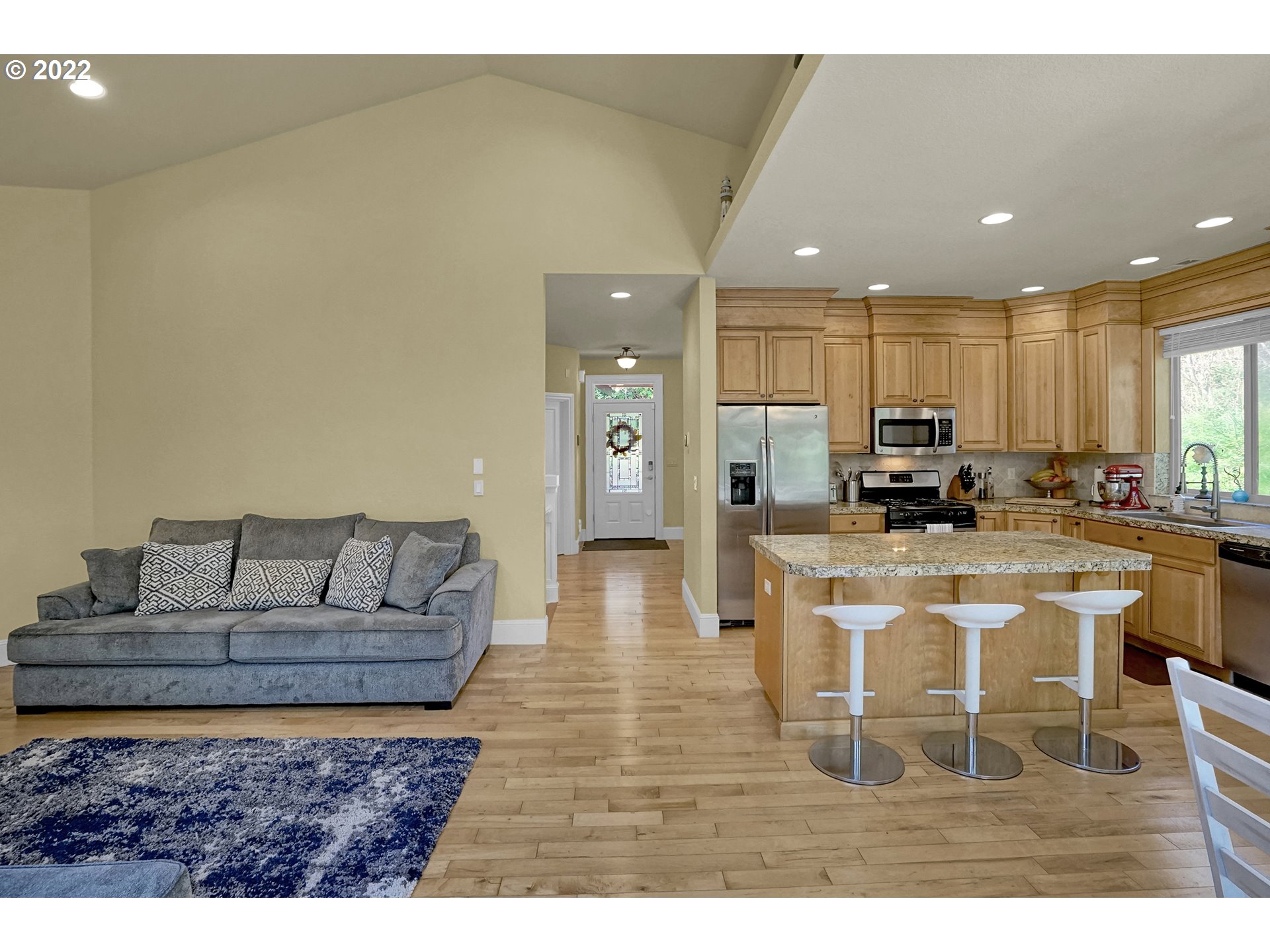 11 Big Tree Road Gleneden Beach, OR 97388 - Photo 8 of 32 a living room with furniture and a view of kitchen