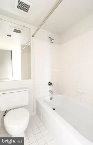 a bathroom with a toilet and a bathtub
